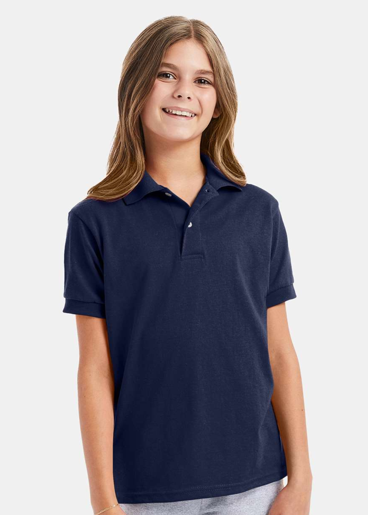 Hanes - Youth EcoSmart® Jersey Polo - 054Y